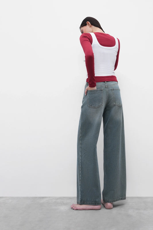 BLR3 High-Rise Straight Jeans