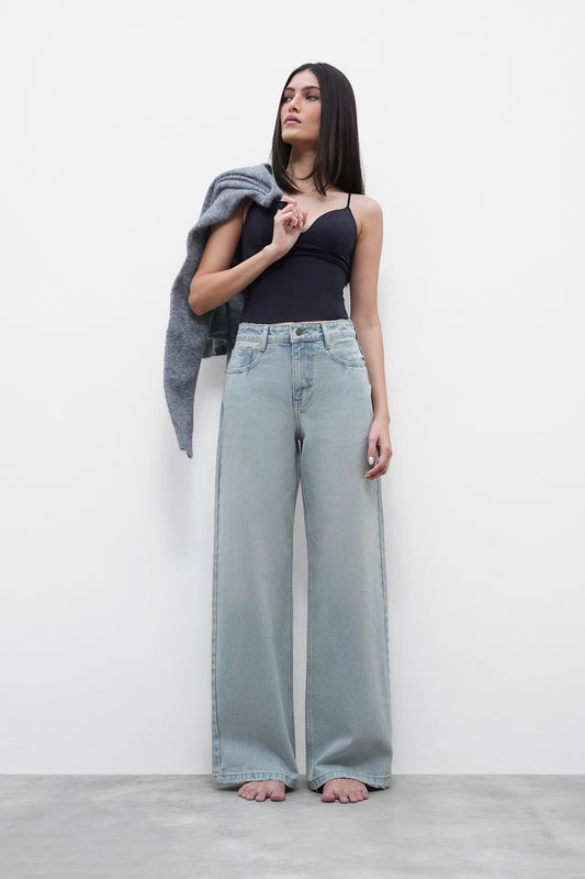 BLR5 High-Rise Straight Jeans