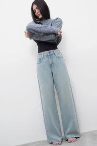 BLR5 High-Rise Straight Jeans