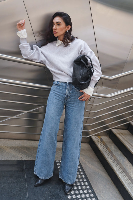 BLR2 High-Rise Straight Jeans