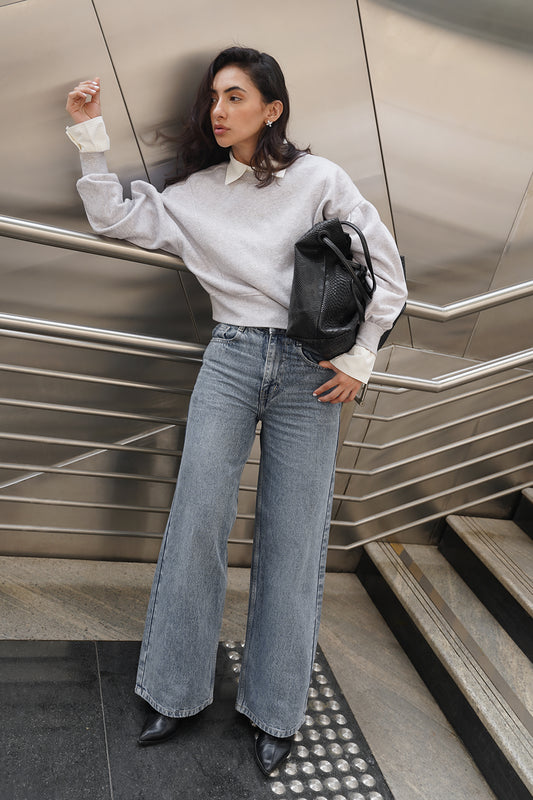 BLR2 High-Rise Straight Jeans