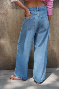 BLR7 Cropped Wide-Leg Jeans
