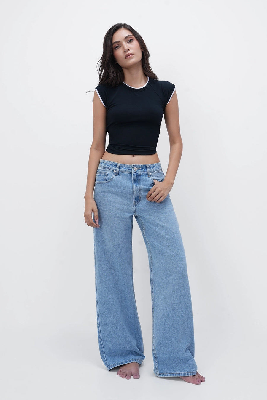 BLR9 High-Rise Straight Jeans