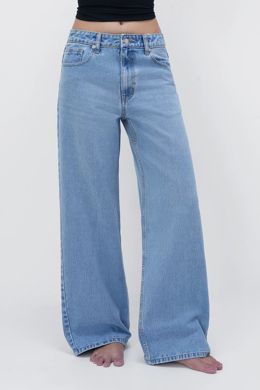 BLR9 High-Rise Straight Jeans