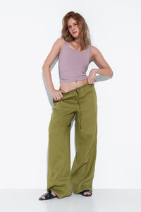 Dusty Pink Polyamide Tank Top