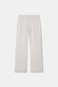 Beige Linen Drawstring Pants