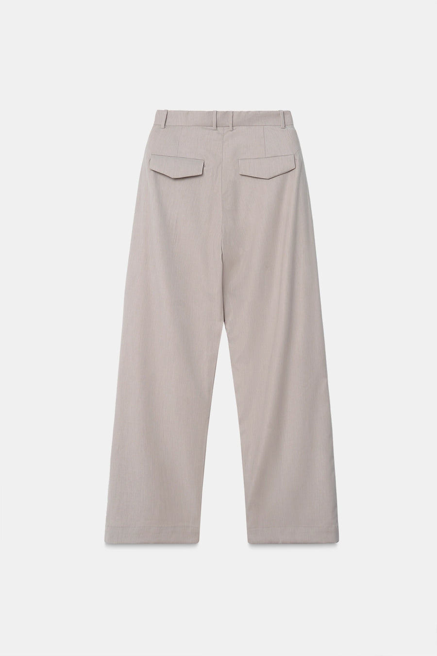 Beige Pleated Trouser