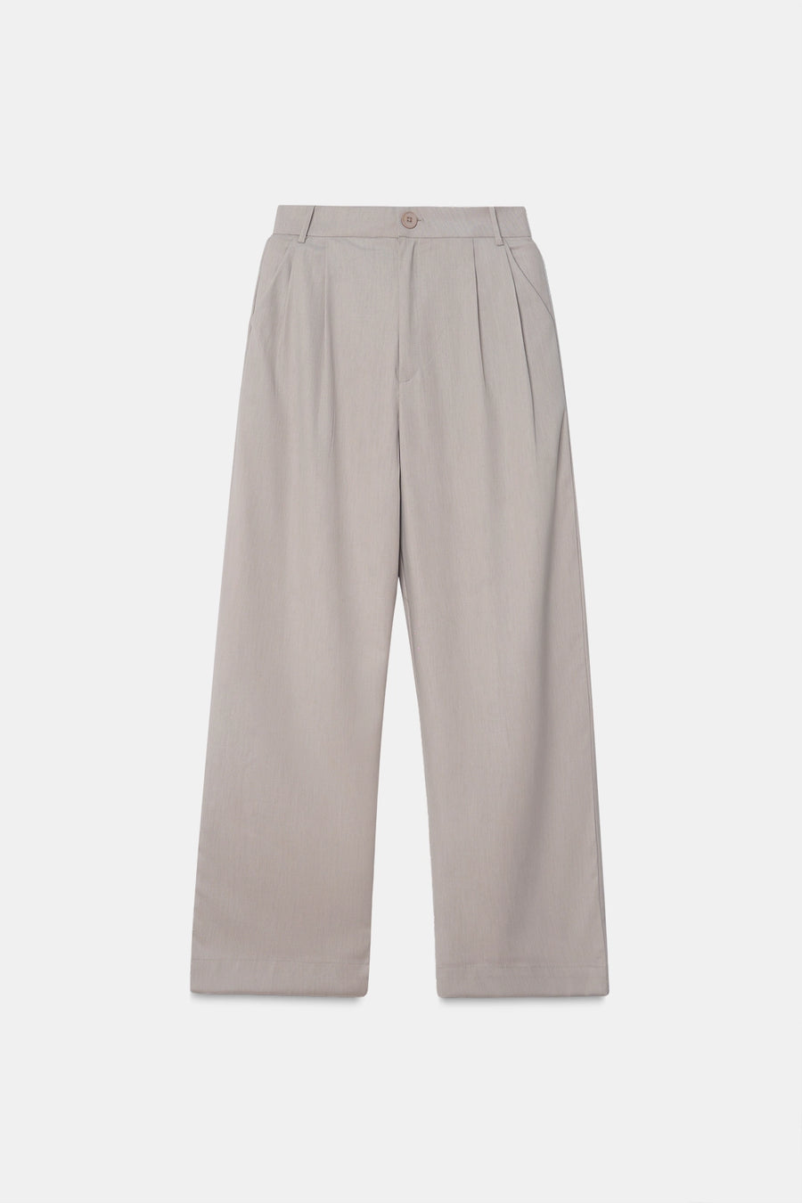 Beige Pleated Trouser