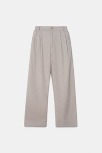 Beige Pleated Trouser