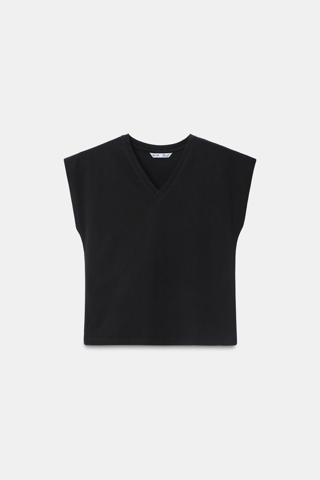 Black Basic V-Neck T-Shirt