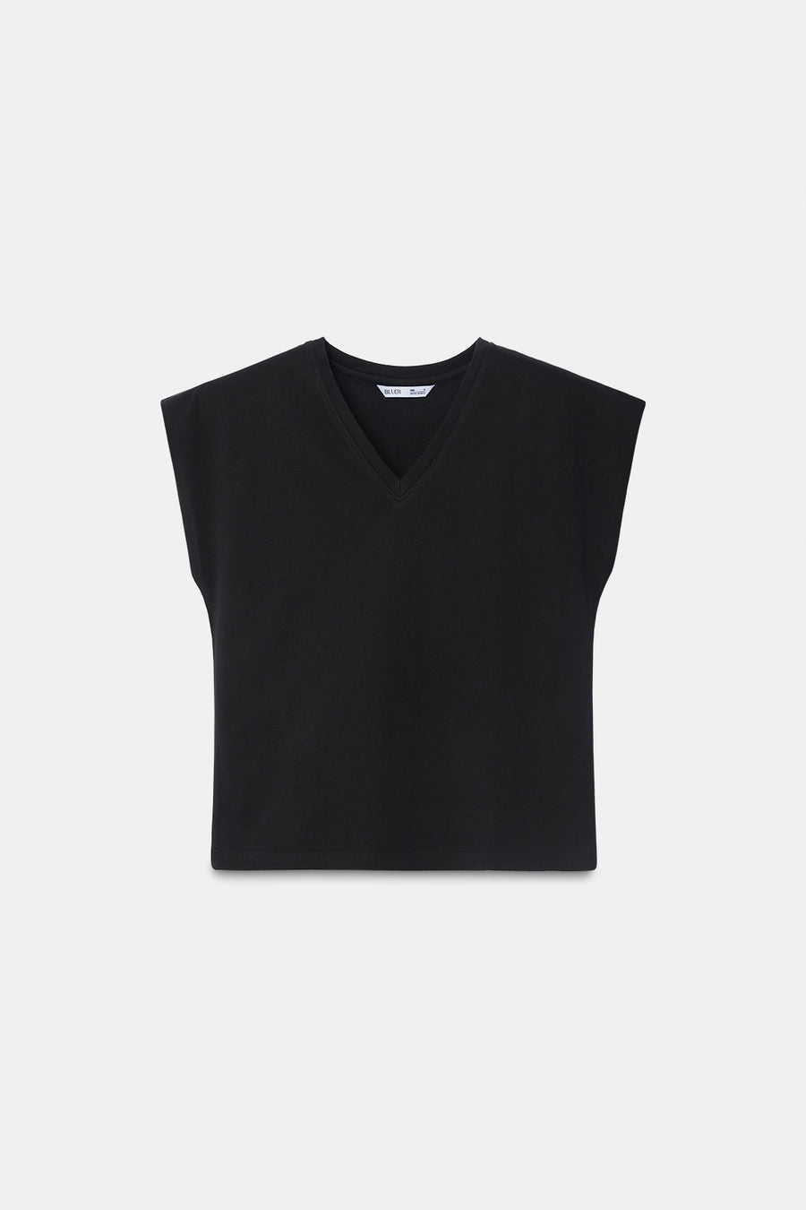 Black Basic V-Neck T-Shirt