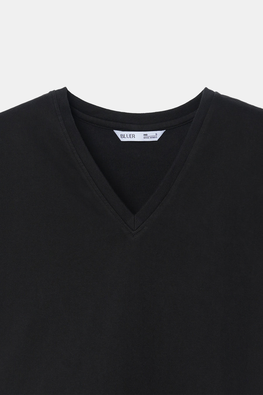 Black Basic V-Neck T-Shirt