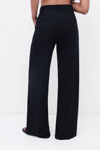 Black High-Rise Tailored Trouser