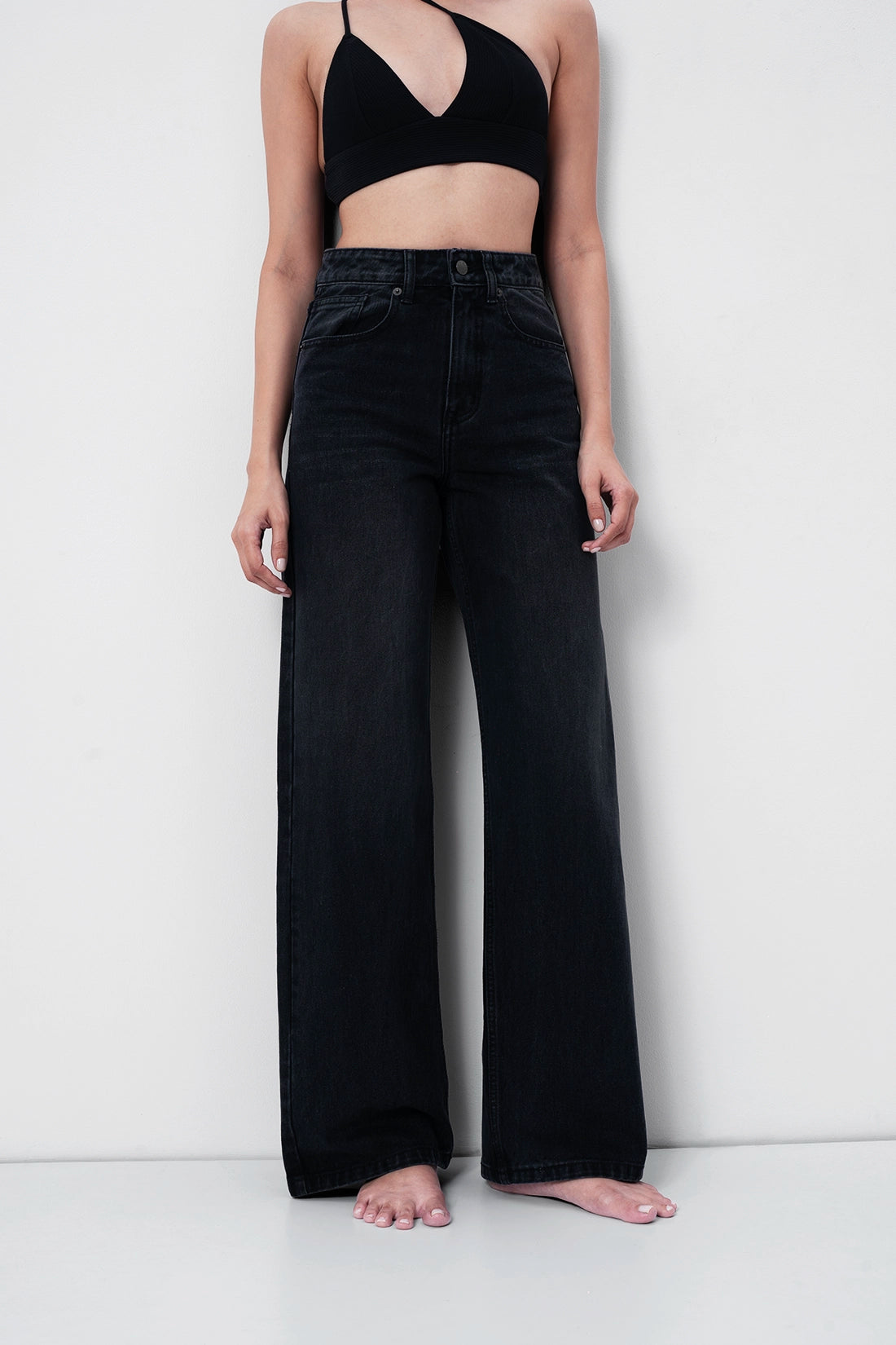 Black Straight Fit Jeans