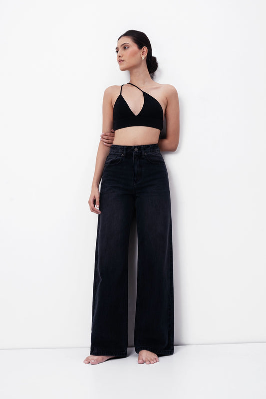 Black Straight Fit Jeans