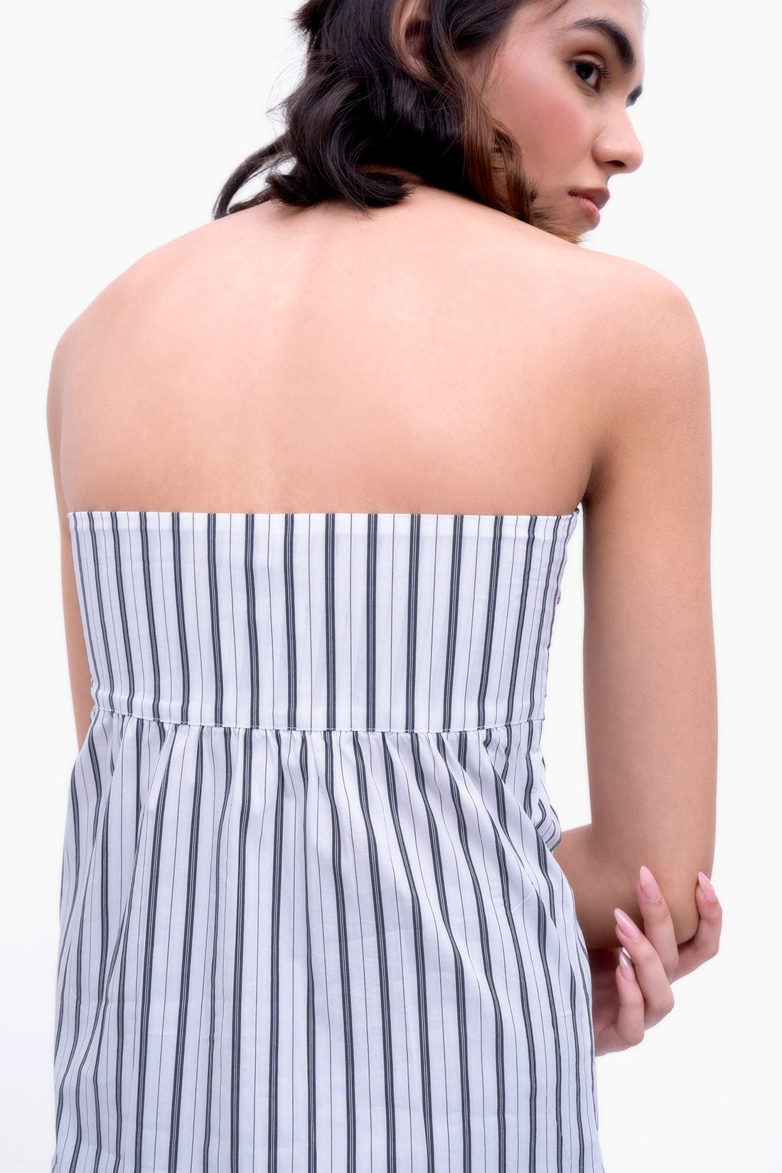 Black Striped Tube Shirt