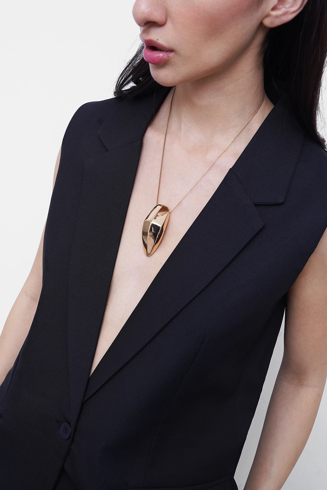 Black Tailored Waistcoat Blazer