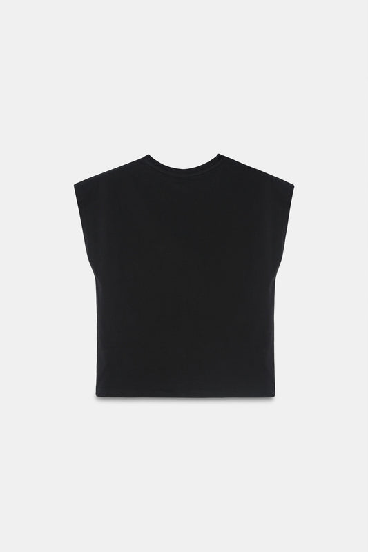 Black Basic V-Neck T-Shirt