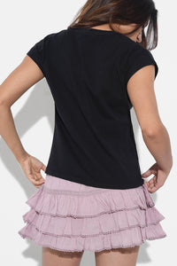 Black Basic V-Neck T-Shirt