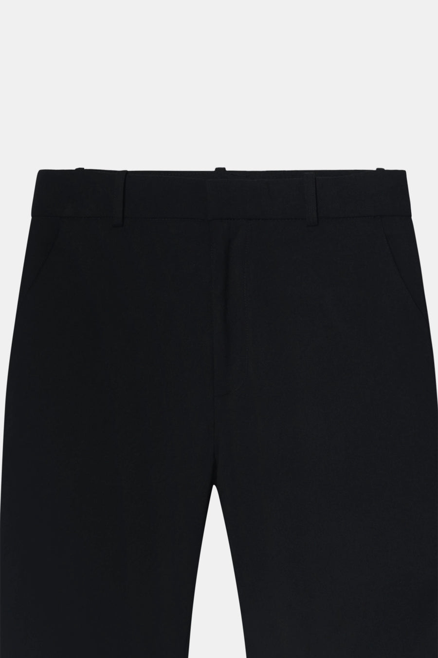 Black High-Rise Flared Trousers