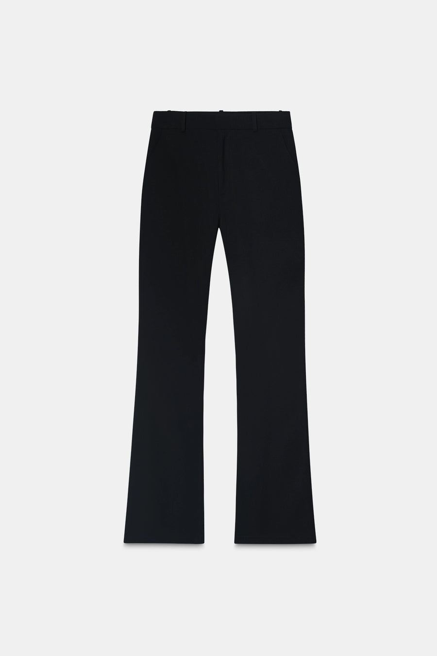 Black High-Rise Flared Trousers