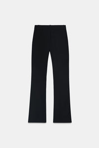 Black High-Rise Flared Trousers