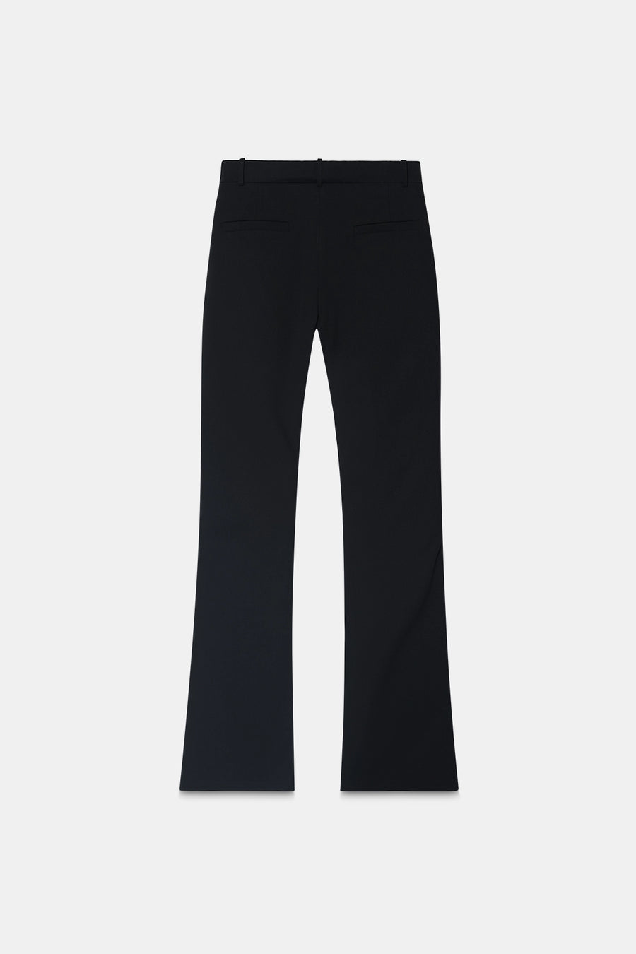 Black High-Rise Flared Trousers