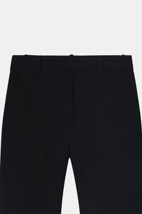 Black High-Rise Flared Trousers
