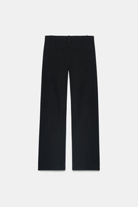 Black High-Rise Tailored Trouser