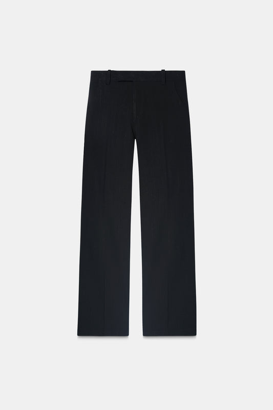 Black High-Rise Tailored Trouser