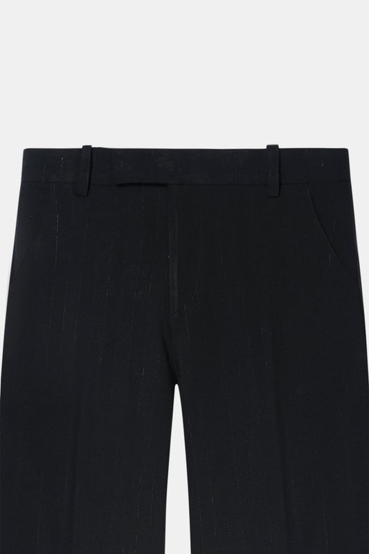 Black High-Rise Tailored Trouser