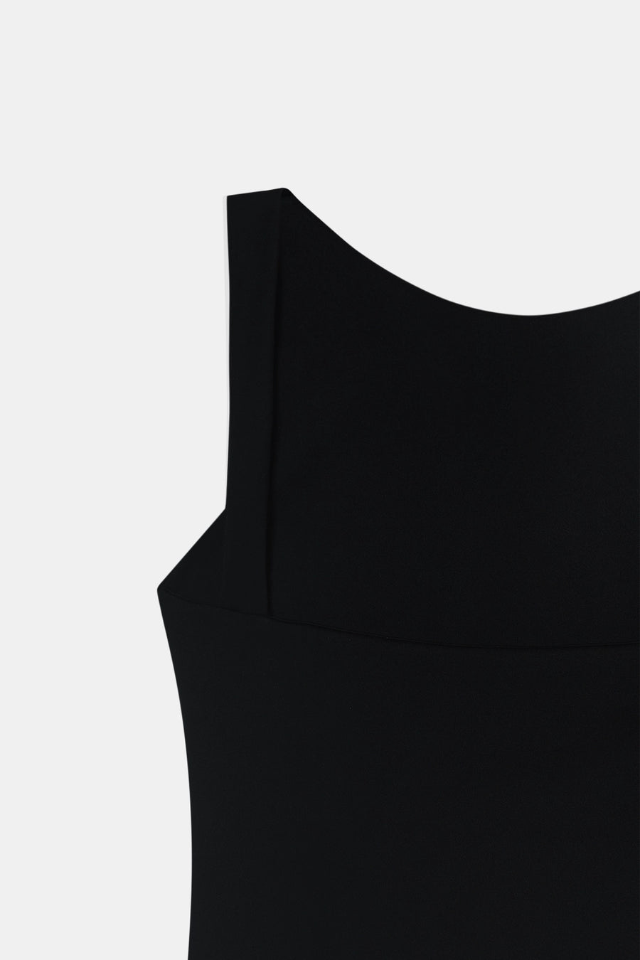 Black Open-Back Polyamide Top
