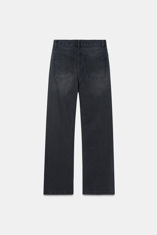 Black Straight Fit Jeans