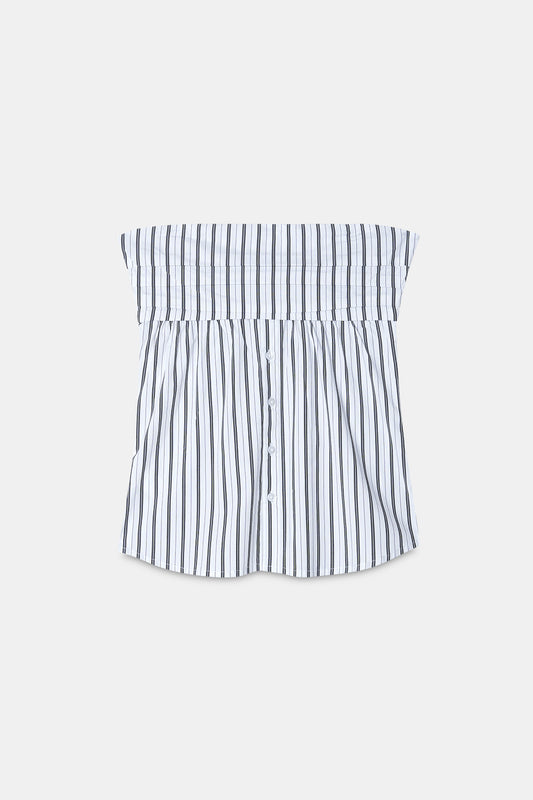 Black Striped Tube Shirt
