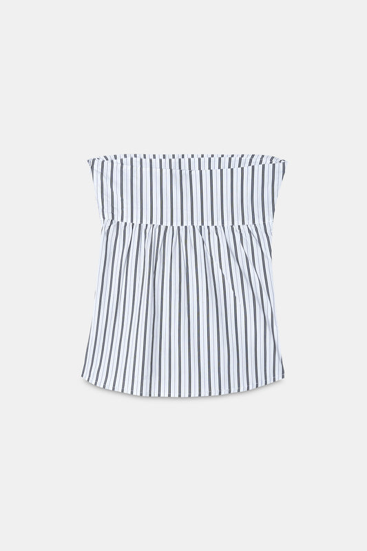 Black Striped Tube Shirt