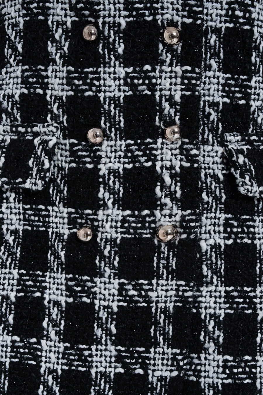 Black & White Tailored Tweed Dress