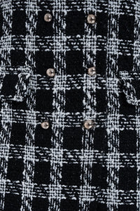 Black & White Tailored Tweed Dress