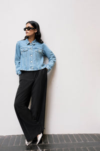 Blue Relaxed Denim Jacket