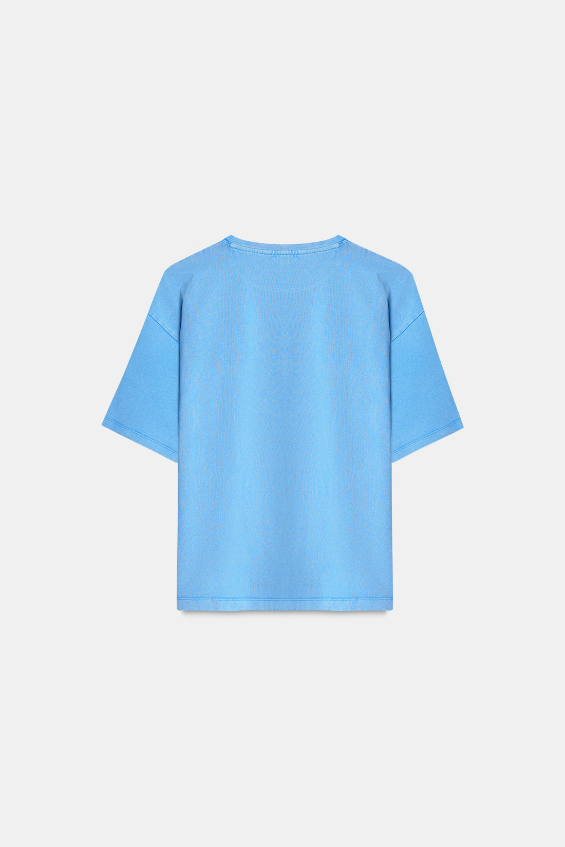 Blue Acid Wash Relaxed T-Shirt