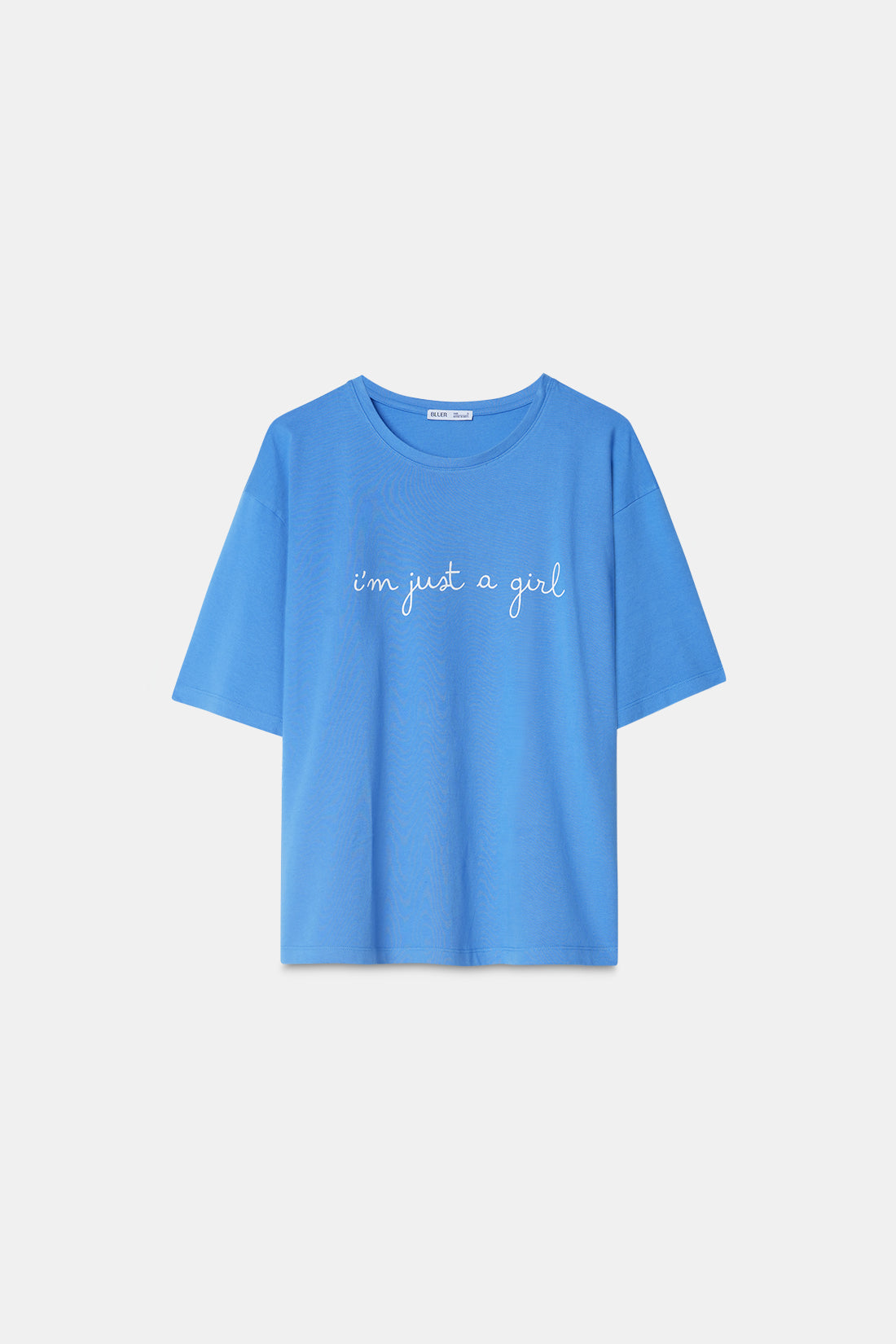 Blue Graphic Oversized T-Shirt