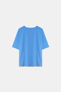 Blue Graphic Oversized T-Shirt