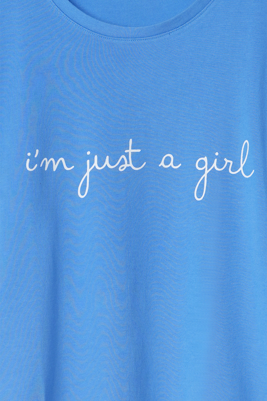 Blue Graphic Oversized T-Shirt
