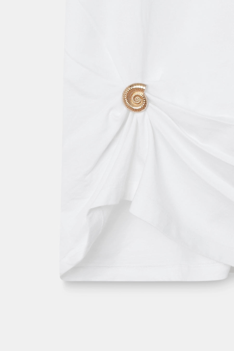 Brooch Cinched T-Shirt