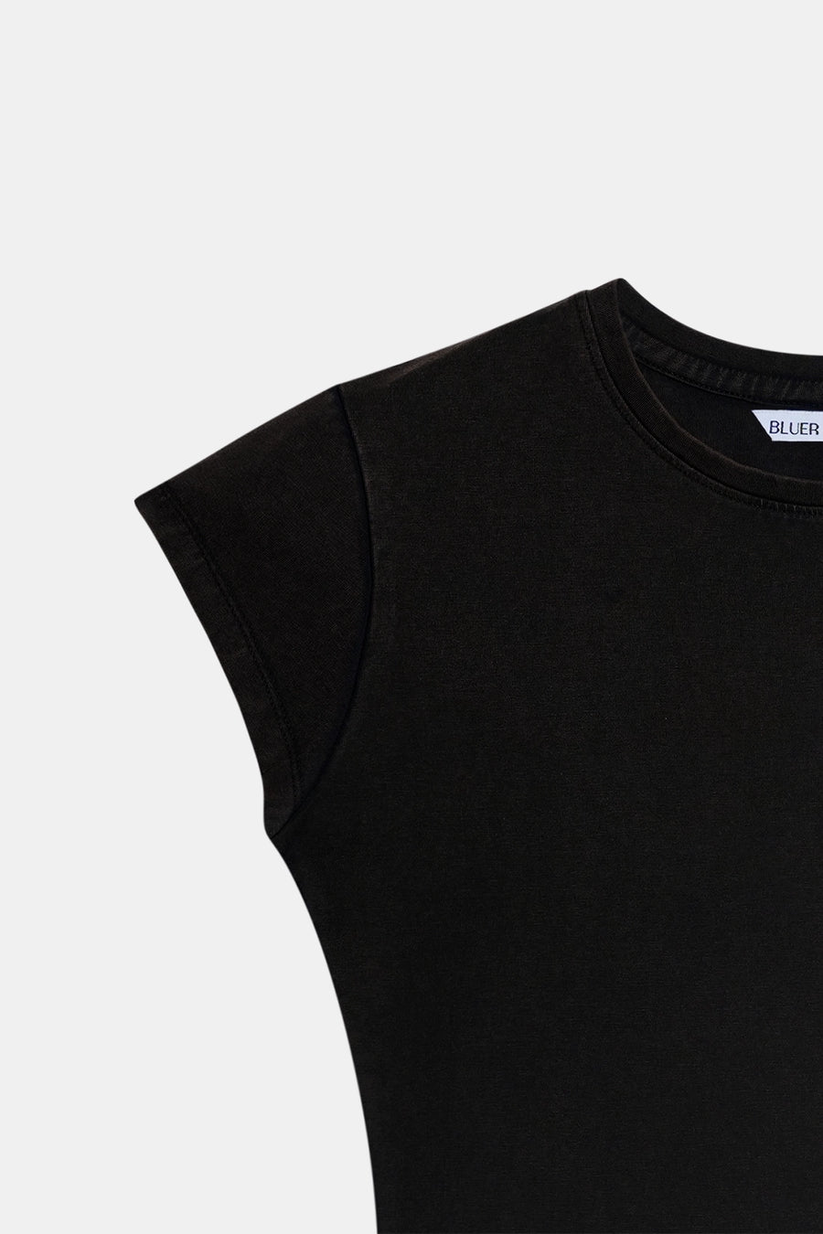 Brown Acid Wash Fitted T-Shirt