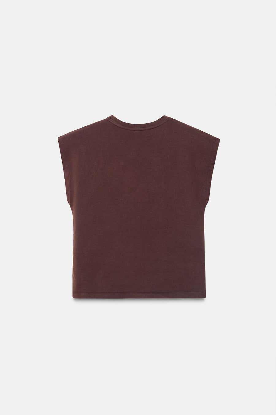 Brown Basic V-Neck T-Shirt