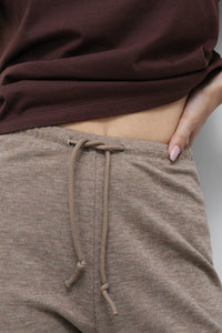 Brown Flared Joggers