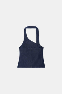 Buckled Denim Top