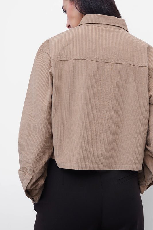 Camel Brown Corduroy Shirt