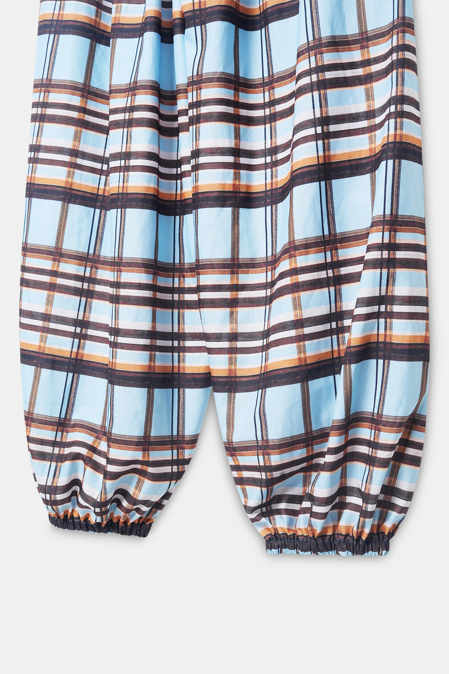 Checkered Balloon Pull-On Trouser