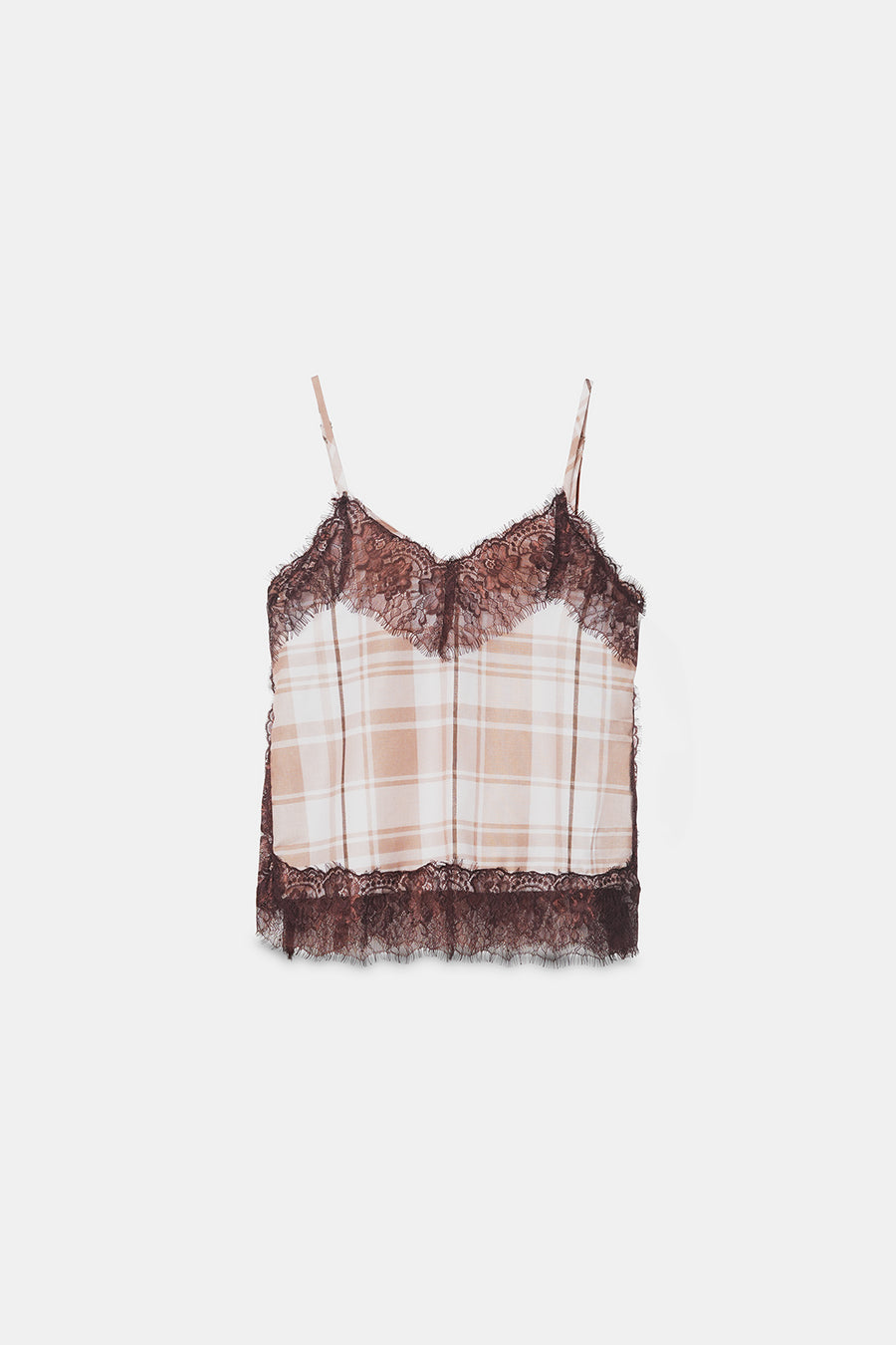 Checkered Camisole Top